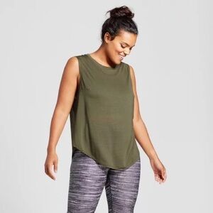 Joy Lab Olive Green Workout Top